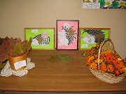 Ёжики осенью