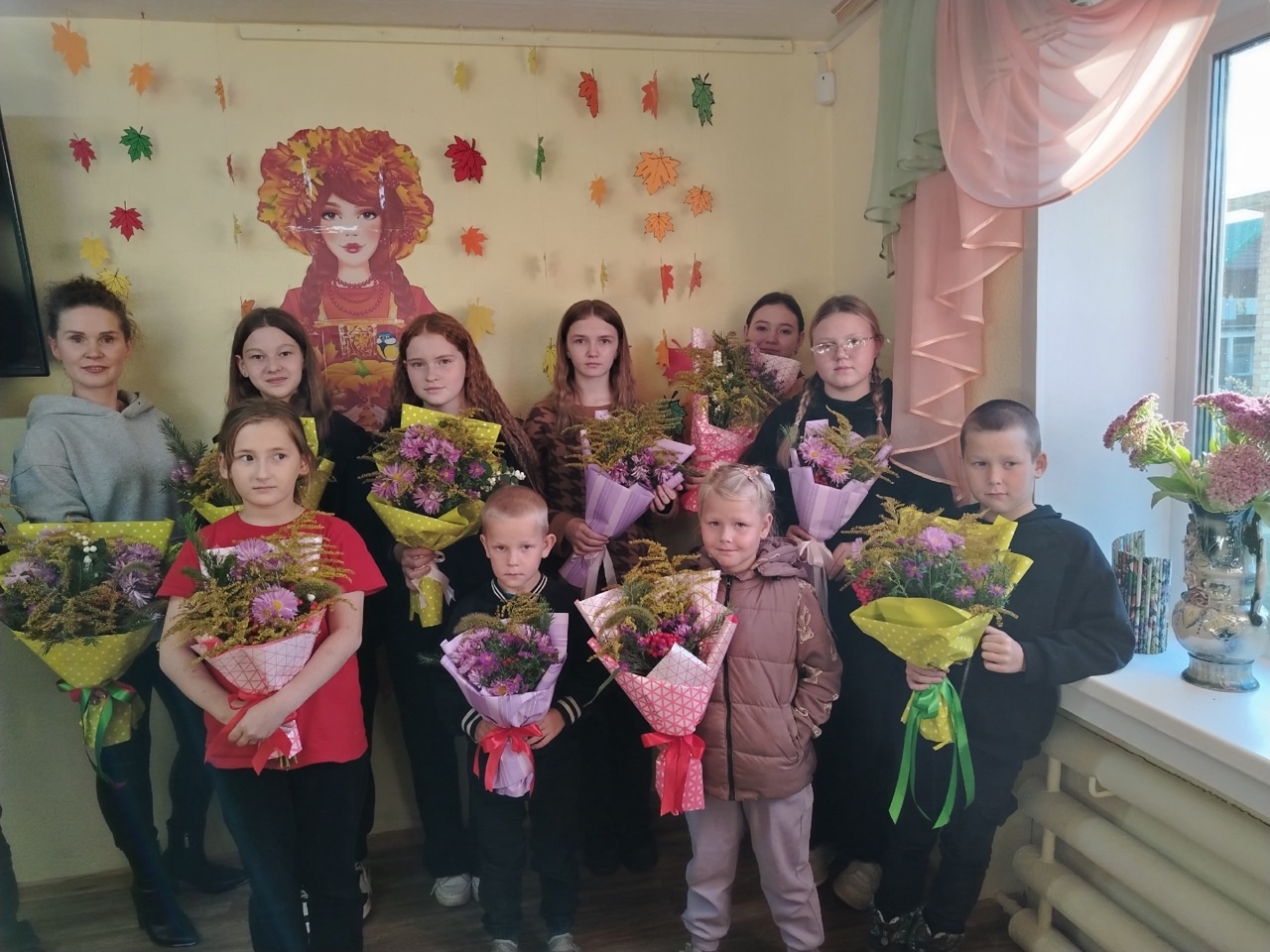 Осенний букет в День мудрости