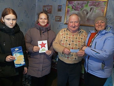 Душевно поздравили подопечных в 23 Февраля.